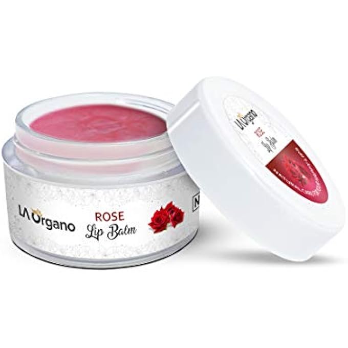LA Organo ROSE LIP BALM FOR DRY, CHAPPED LIPS WITH INTENSE MOISTURIZING (10 G) - Image 1